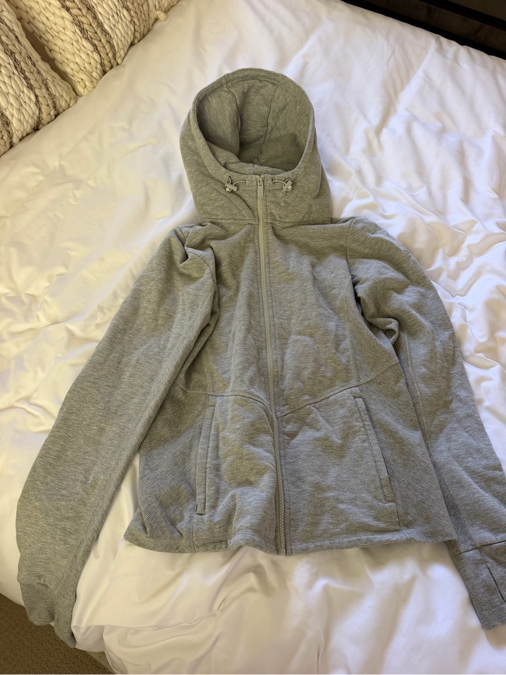 Alo Yoga Grey Hooded Jacket